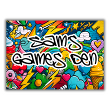 Load image into Gallery viewer, Kids Graffiti Print - Personalised A4