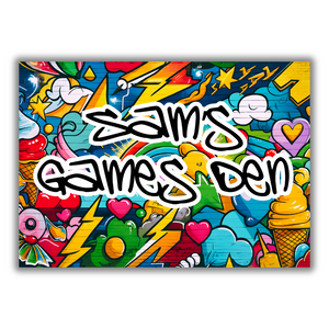 Kids Graffiti Print - Personalised A4