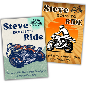 Born To Ride - Personalised A4 Print