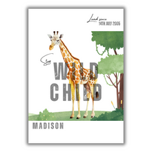 Load image into Gallery viewer, Stay Wild Child - Personalised Print