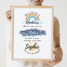 Load image into Gallery viewer, Sunshine, Stars &amp; Rainbows - Inspiring Print For Kids