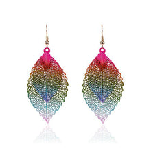 Load image into Gallery viewer, Double Layer Leaf Earrings