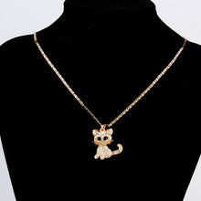 Load image into Gallery viewer, Cute Cat Pendant Necklace
