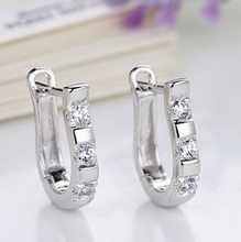 Load image into Gallery viewer, Sparkling Horse Shoe Earrings