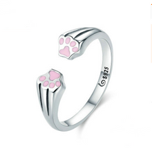 Load image into Gallery viewer, Pet Memory Paw-Print Ring