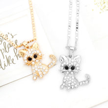 Load image into Gallery viewer, Cute Cat Pendant Necklace
