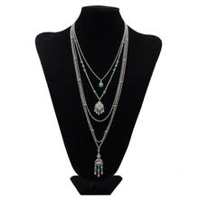 Load image into Gallery viewer, Multi Layer Boho Golden or Silver Necklace