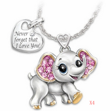 Load image into Gallery viewer, The Cute Never Forget Elephant Necklace