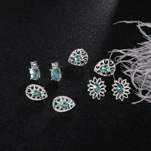 Load image into Gallery viewer, Sapphire Boho Earring Set