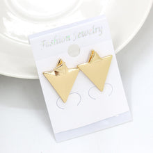 Load image into Gallery viewer, Geo-Triangle Earrings