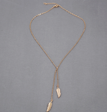 Load image into Gallery viewer, 2 Angel Feathers Necklace