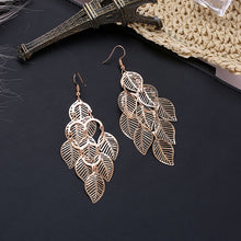Load image into Gallery viewer, Boho Natural Leaf Earrings
