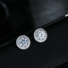 Load image into Gallery viewer, Detailed Diamante Stud Earrings