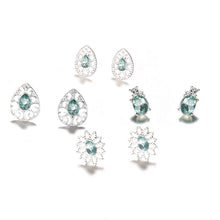 Load image into Gallery viewer, Sapphire Boho Earring Set
