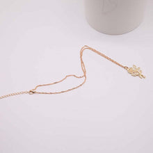 Load image into Gallery viewer, Rose Pendant Golden Necklace