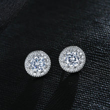 Load image into Gallery viewer, Detailed Diamante Stud Earrings