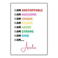 Load image into Gallery viewer, The Unstoppable - Positive Affirmation Print