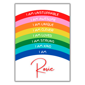 I Am Unstoppable - Kids Positive Affirmation Print