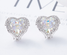 Load image into Gallery viewer, Angel Wings with Crystal Stud Earrings