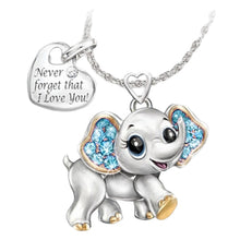 Load image into Gallery viewer, The Cute Never Forget Elephant Necklace