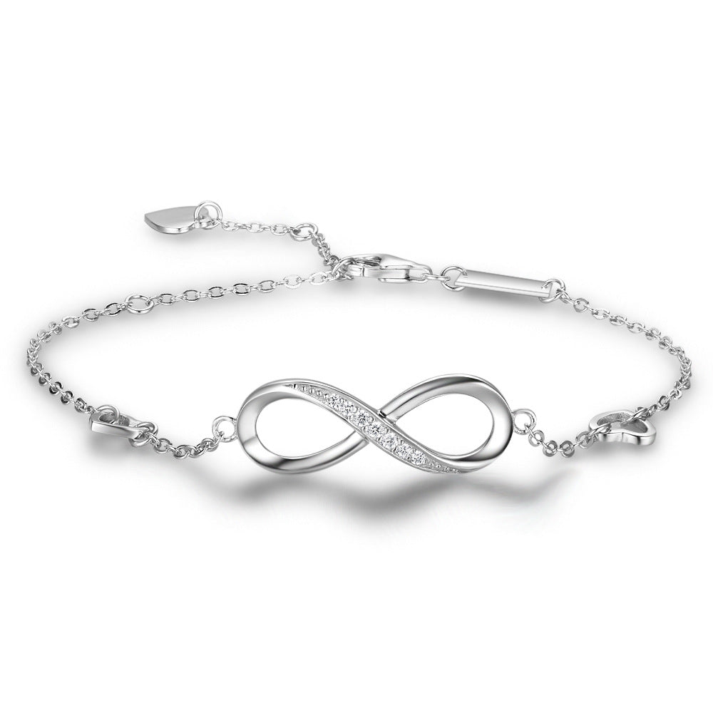 Infinity Love Bracelet - 925 Sterling Silver