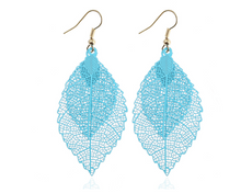 Load image into Gallery viewer, Double Layer Leaf Earrings
