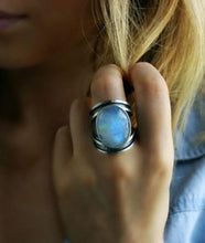 Load image into Gallery viewer, Colourful Moonstone Ring