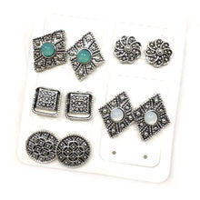 Load image into Gallery viewer, 5 Pairs of Vintage Boho Earrings