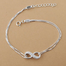 Load image into Gallery viewer, Infinite Loop of Love - 925 Silver Bracelet