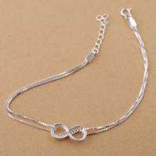 Load image into Gallery viewer, Infinite Loop of Love - 925 Silver Bracelet