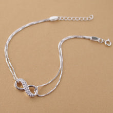Load image into Gallery viewer, Infinite Loop of Love - 925 Silver Bracelet