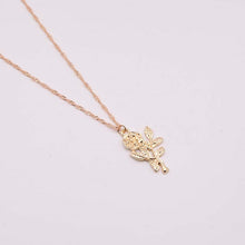 Load image into Gallery viewer, Rose Pendant Golden Necklace