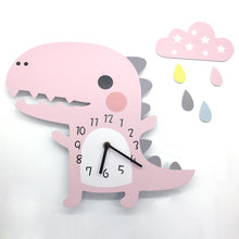 Load image into Gallery viewer, Cute Dinosaur Wall Clock