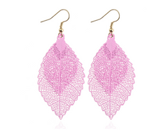 Load image into Gallery viewer, Double Layer Leaf Earrings