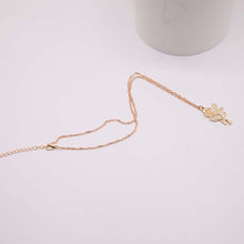 Load image into Gallery viewer, Rose Pendant Golden Necklace