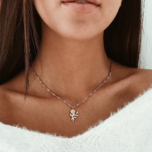 Load image into Gallery viewer, Rose Pendant Golden Necklace