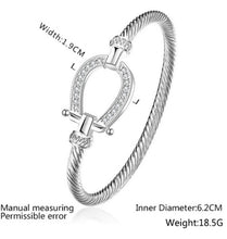 Load image into Gallery viewer, Lucky Horseshoe Bangle