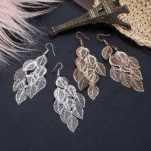 Load image into Gallery viewer, Boho Natural Leaf Earrings
