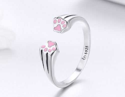 Pet Memory Paw-Print Ring