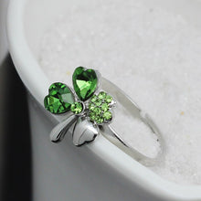 Load image into Gallery viewer, Lucky Clover Crystal Ring