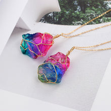 Load image into Gallery viewer, Rainbow Quartz Crystal Necklace