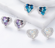 Load image into Gallery viewer, Angel Wings with Crystal Stud Earrings