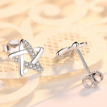 Load image into Gallery viewer, 925 Sterling Star Earrings