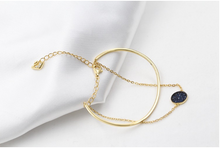 Load image into Gallery viewer, Bluestone 2 in 1 Japanese Inspired Bracelet 925