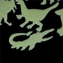 Load image into Gallery viewer, 9 Pcs Glow In The Dark Dinosaur Stickers
