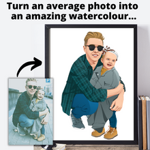 Load image into Gallery viewer, Turn Photos Of Loved Ones Into A Beautiful Watercolour!