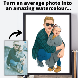 Turn Photos Of Loved Ones Into A Beautiful Watercolour!