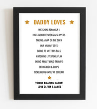 Load image into Gallery viewer, We Love You - Personalised Print