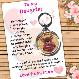The Daughter Keyring & Message Card