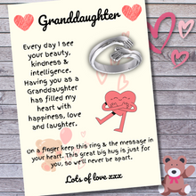 Load image into Gallery viewer, The Eternal Hug Ring &amp; Message Card